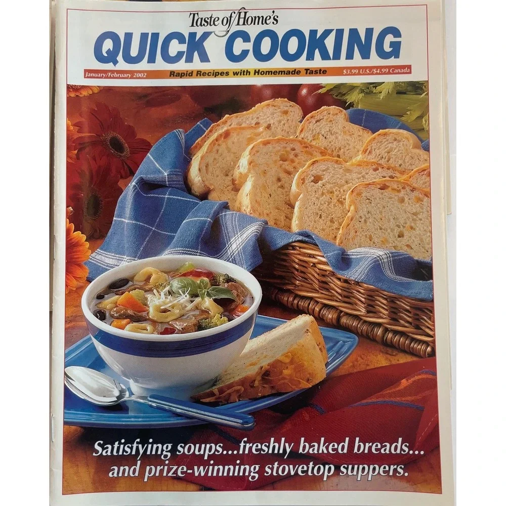 Taste of Home Quick Cooking Magazine 2000 2001 2002 Full Years 18 Issues